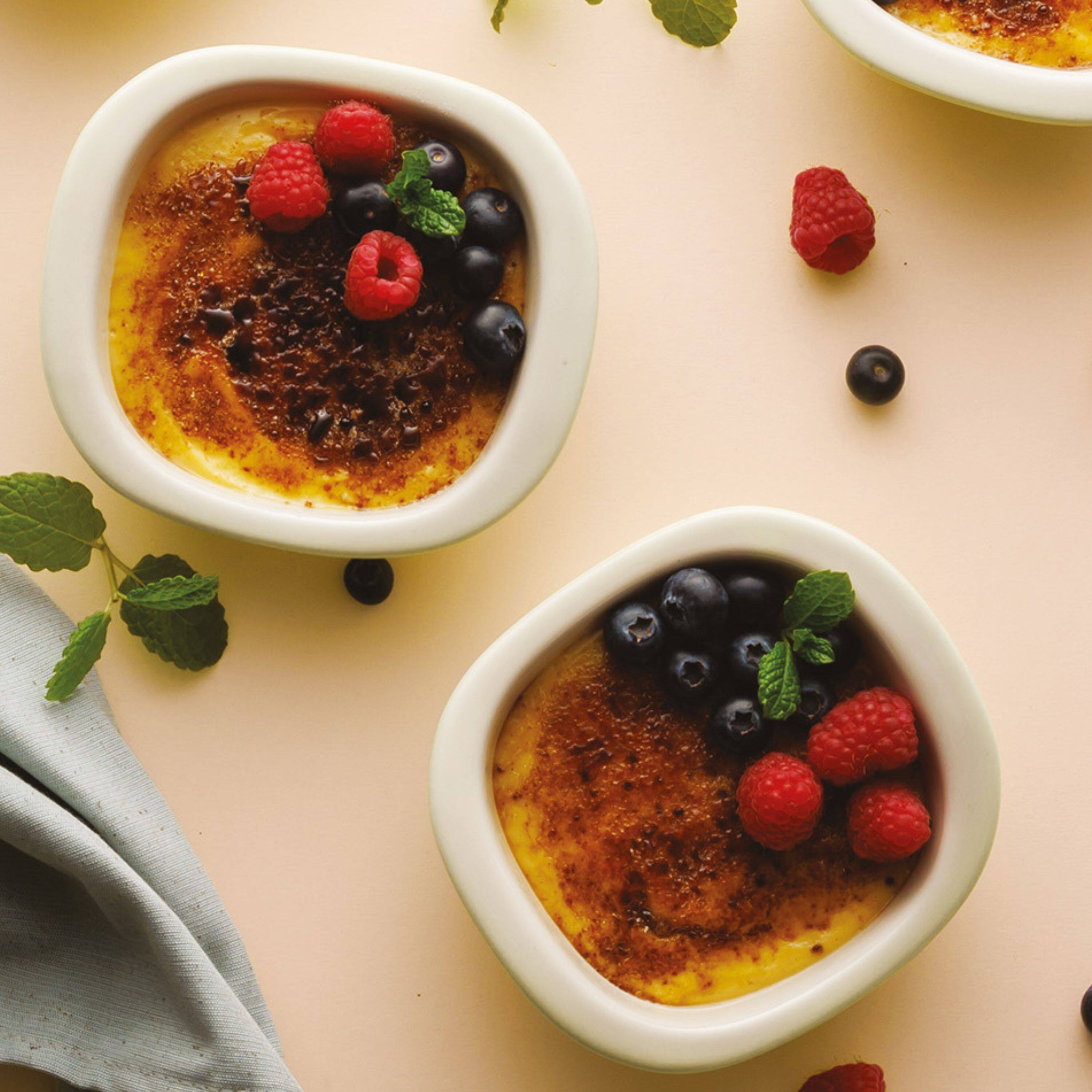 BergHOFF Balance Stone 4Pc Ramekin Crème Brulé Set 4.25 inch, 7oz